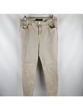 Liverpool Jeans Womens 14/32 The Hugger Ankle Skinny Monterey Sand (32x27)